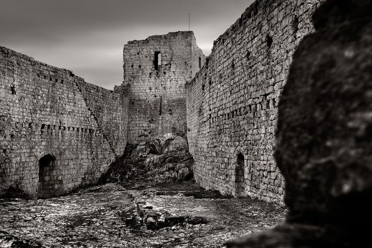 The Cathar castle Montségur, France.
