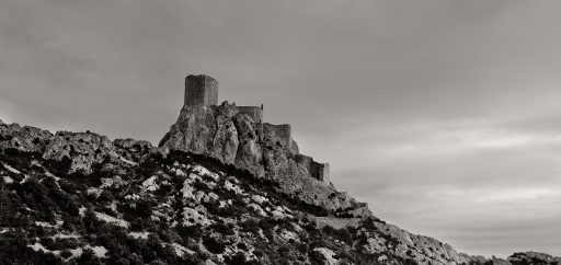 Cathar castle Quéribus, France.