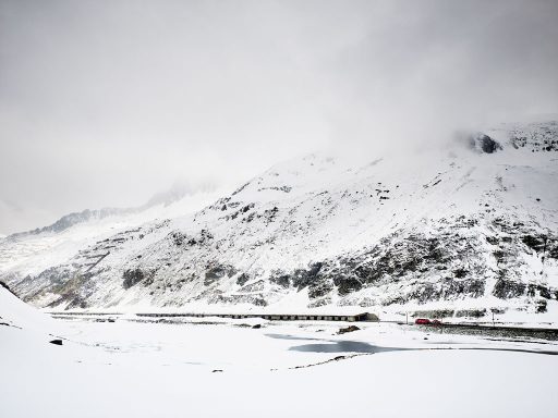 Railwayline of the Glacier Express, Switzerland