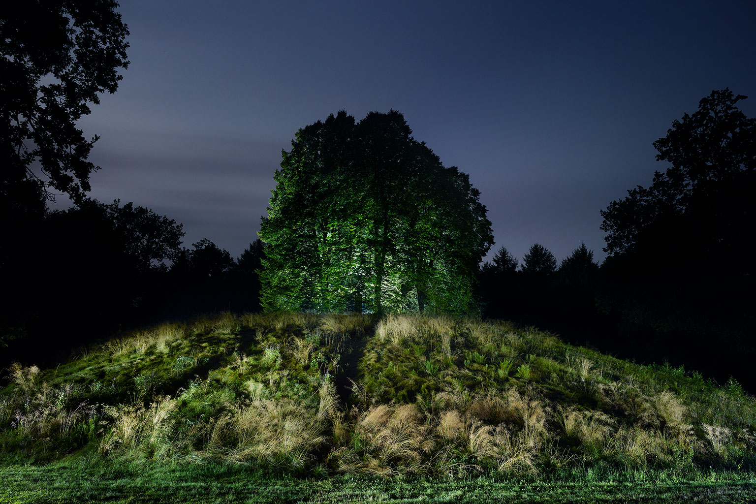 Keltischer Grabhügel Hohmichele nahe der Keltensiedlung Heuneburg.