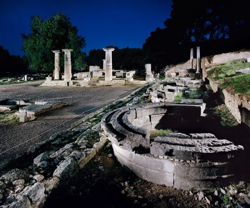 Ancient Olympia., temple of Hera.