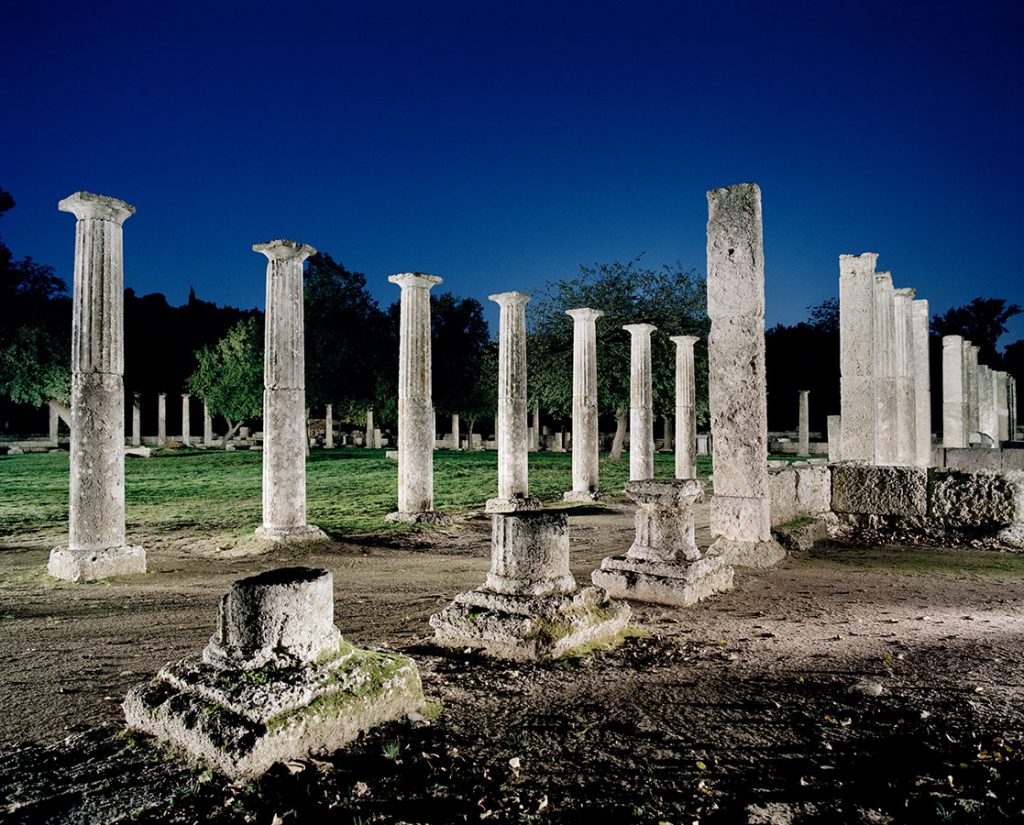 Ancient Olympia., the Palaestra.