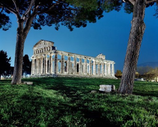 Site of ancient Paestum. Temple of Athena, Italy