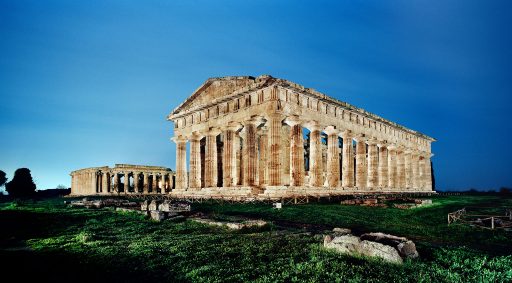 Site of ancient Paestum. Second temple of Hera.