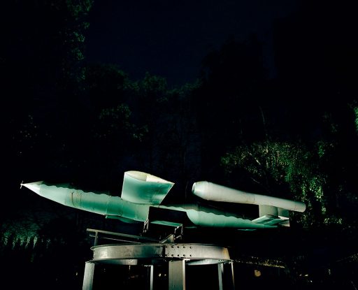 V1 Rakete vor der ehemaligen NS-Heeresversuchsanstalt in Peenemünde