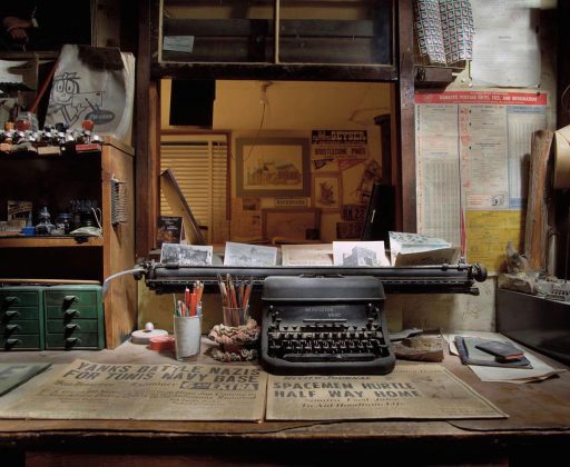Office of Ora Mae Wiley in the Post Office of Gold Point in Nevada