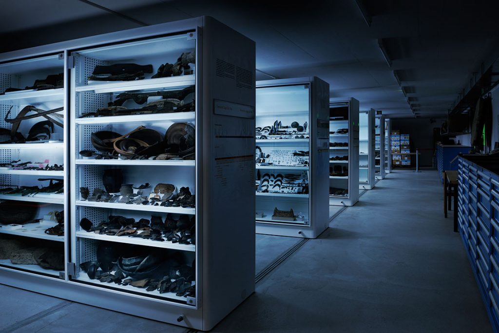 Depot of the Laténium in Hauterive, Switzerland