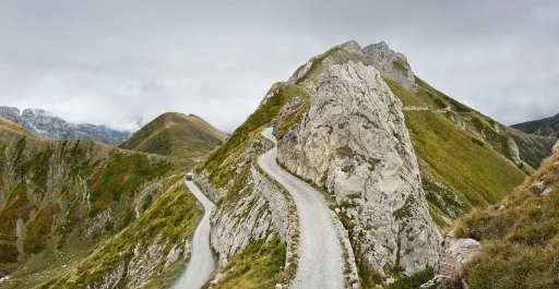 Pass Colle della Boaria an der Ligurischen Grenzkammstrasse.