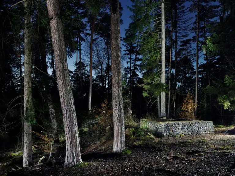 Fundament des Wachturms WP 12/10 bei Lorch