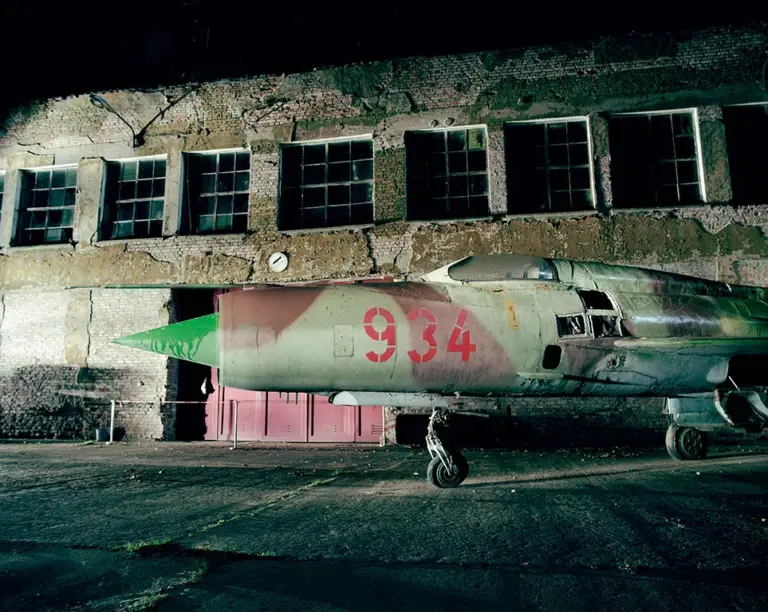 Abandoned Pütnitz Air Base, Russian MiG-21 fighter jet