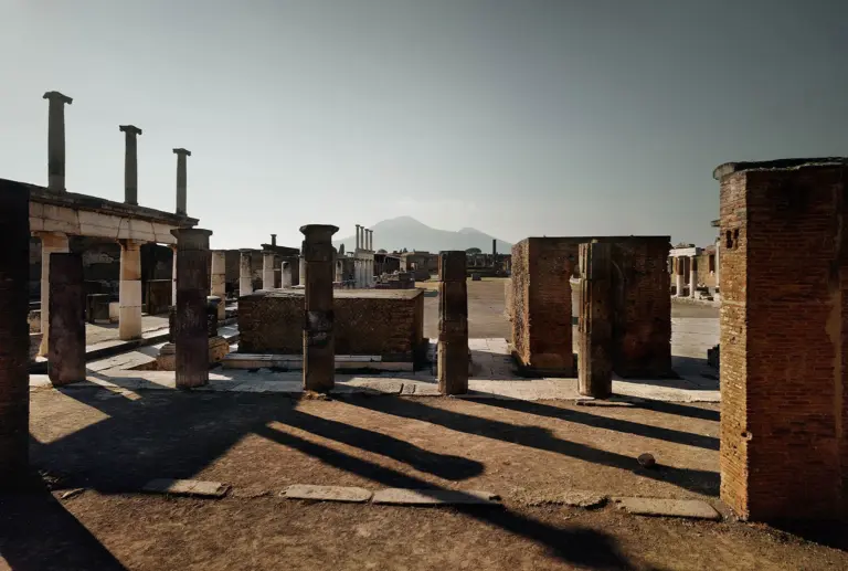 Pompeii – the Forum towards and Vesuvius.