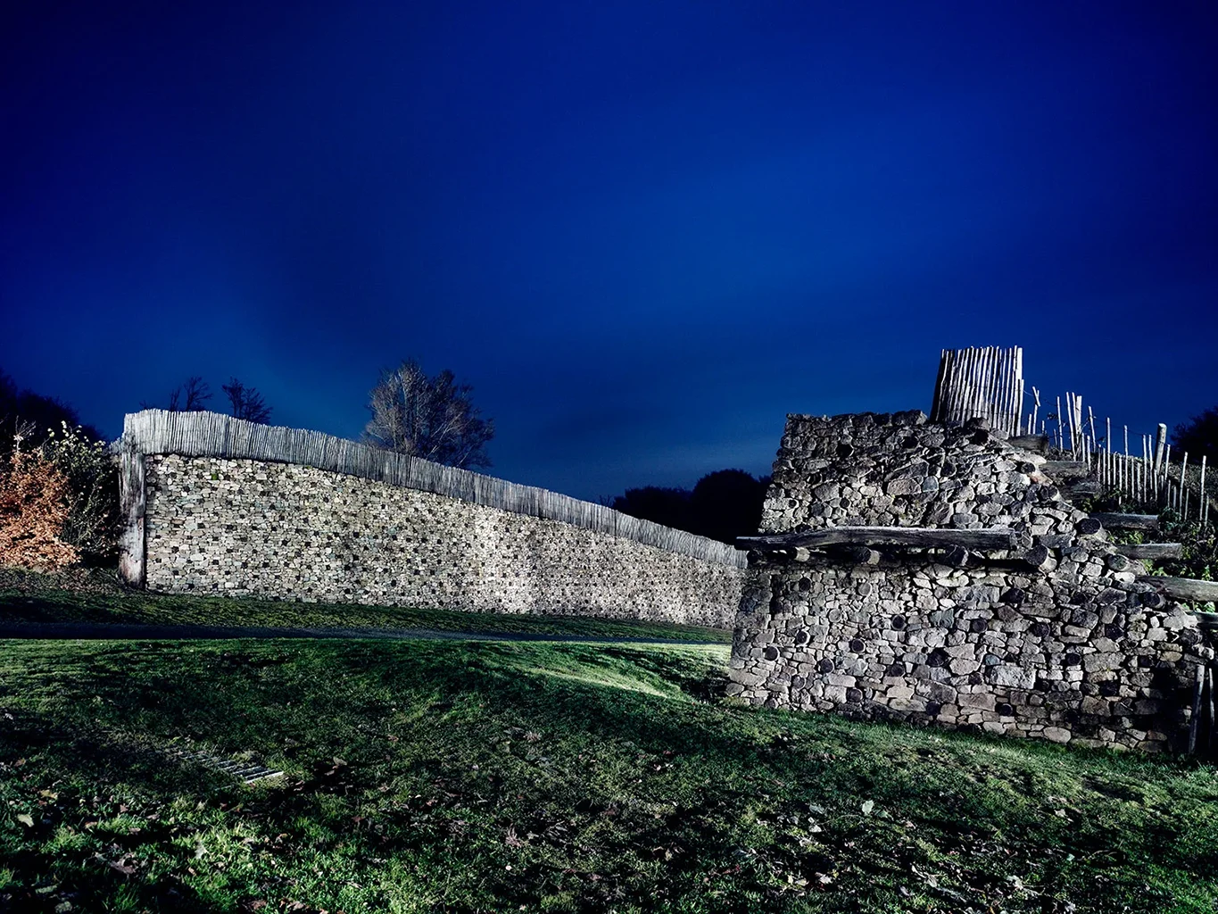 main portal of the city wall of the celtic settlement Bibracte