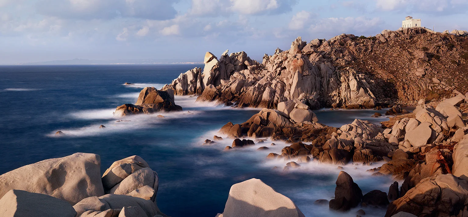 Granite rocks on cape Capo Testa