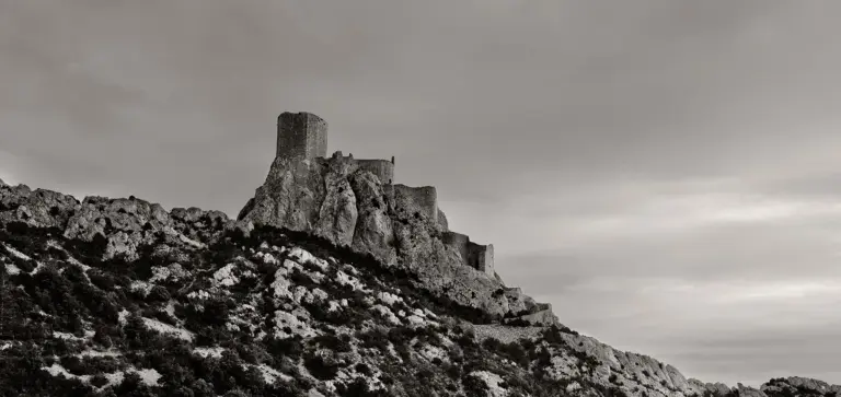 Cathar castle Queribus, France