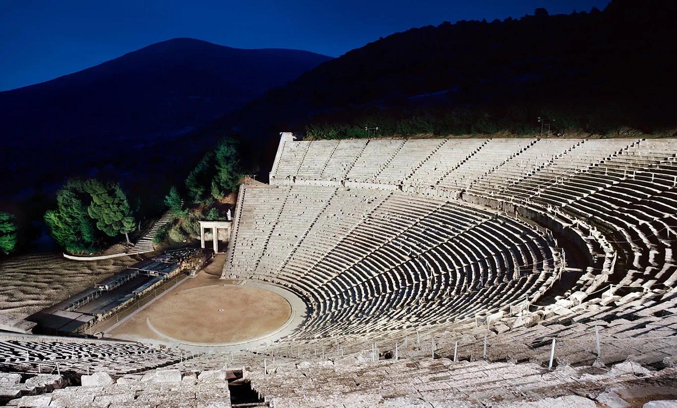Ancient Theatre of Epidaurus at night