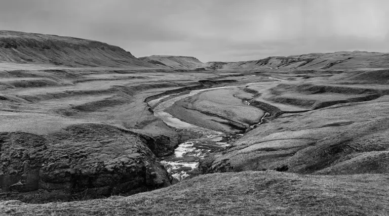 Iceland, landscape near Fjadrargljufur in the Sudurland region