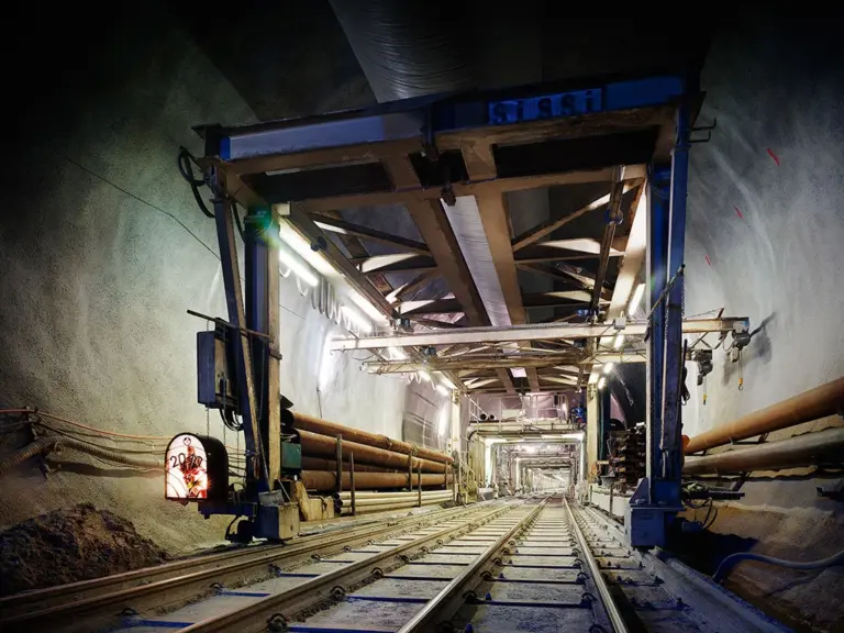 Tunnel boring machine “Sissi” form Herrenknecht in the eastern tunnel