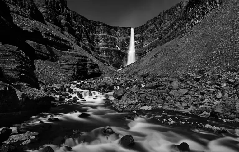 Hengifoss Waterfall in Iceland