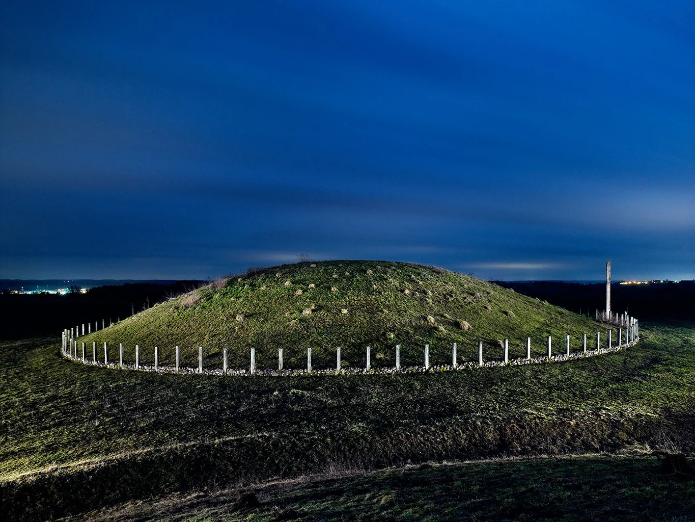 Celtic burial mounds at the Heuneburg.