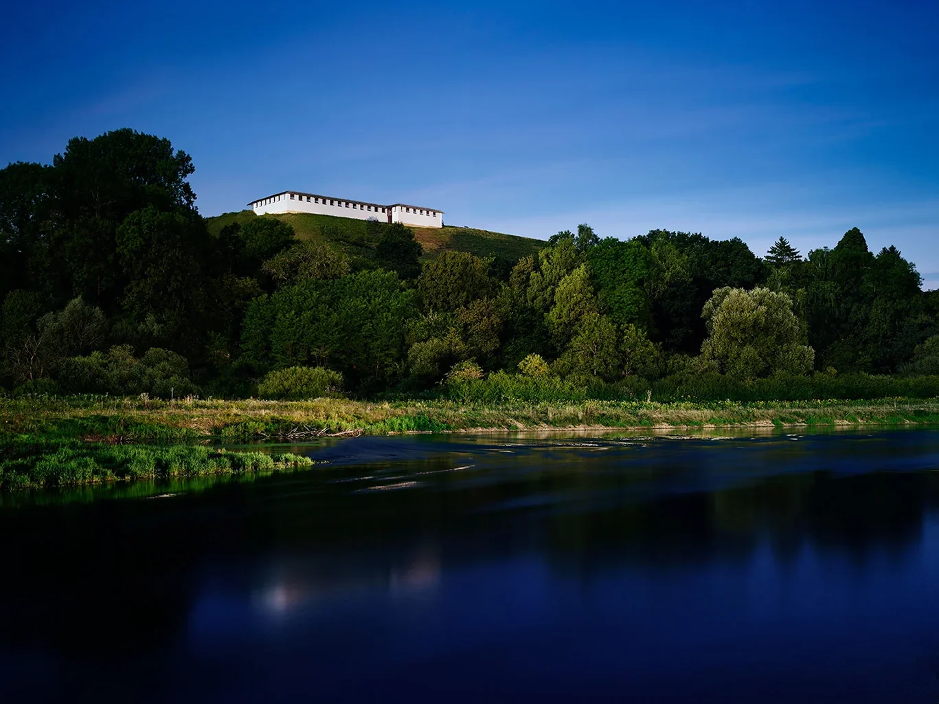 Heuneburg, a Celtic princely residence, situated above the Danube near Hundersingen
