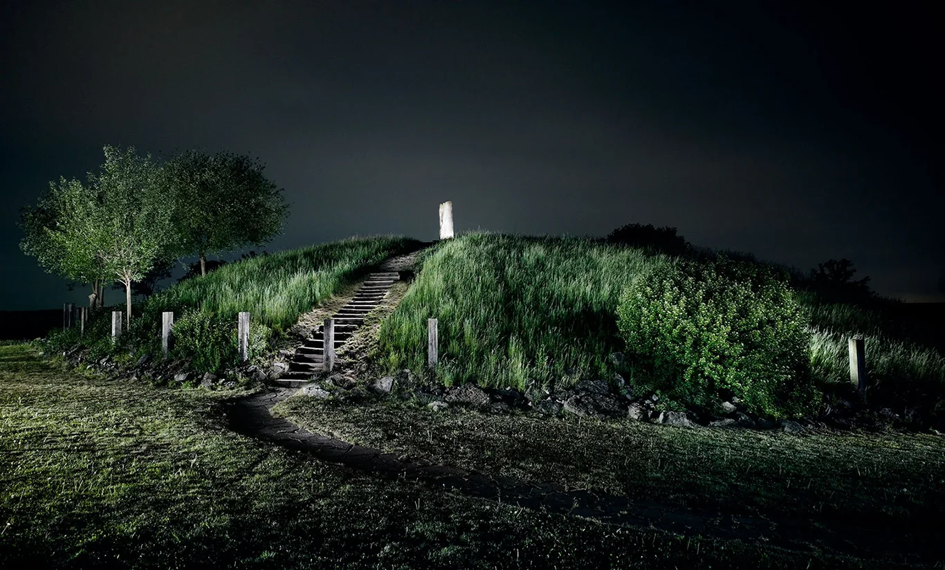 Celtic burial mound in Hochdorf, Germany