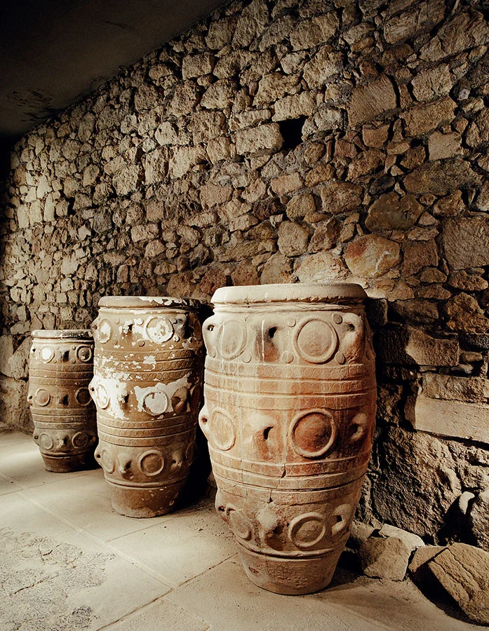 Pithos jars in the Palace of Knossos