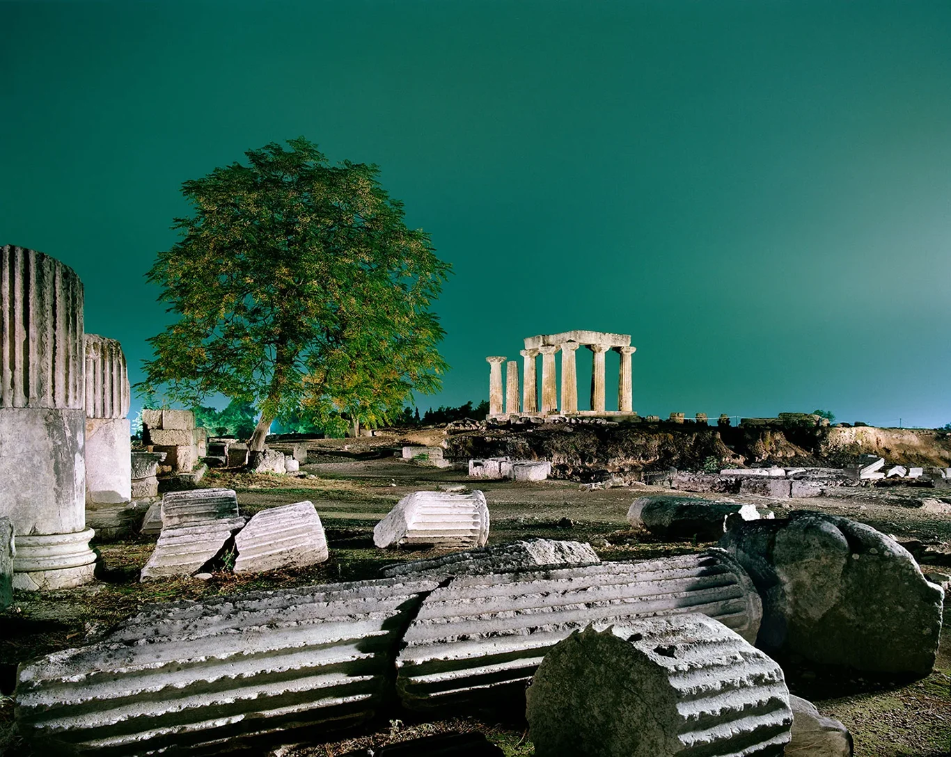 Apollon Temple in ancient Corinth