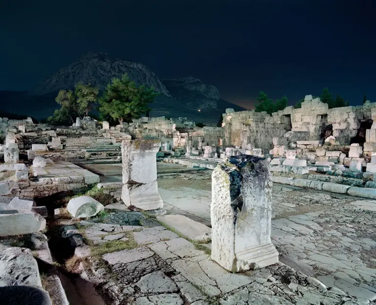 The Lechaion Road in ancient Corinth