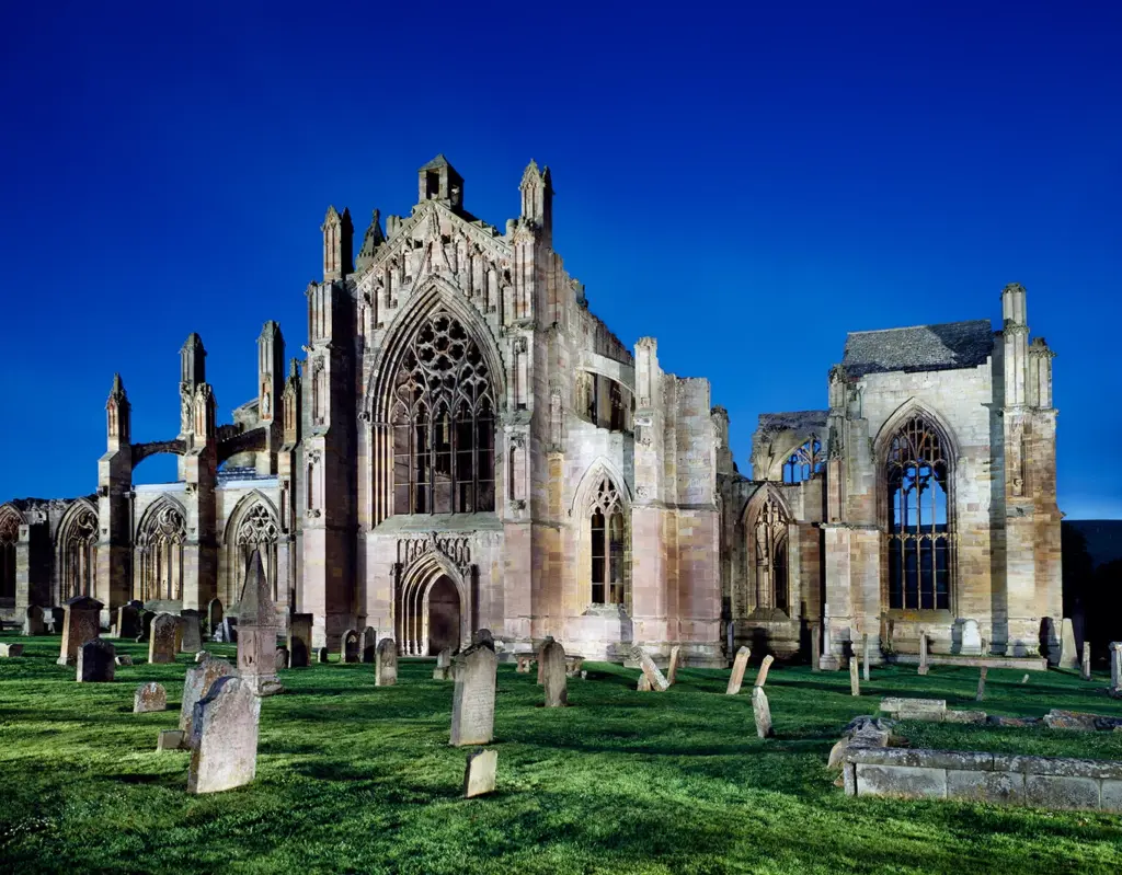 Melrose Abbey in Scotland