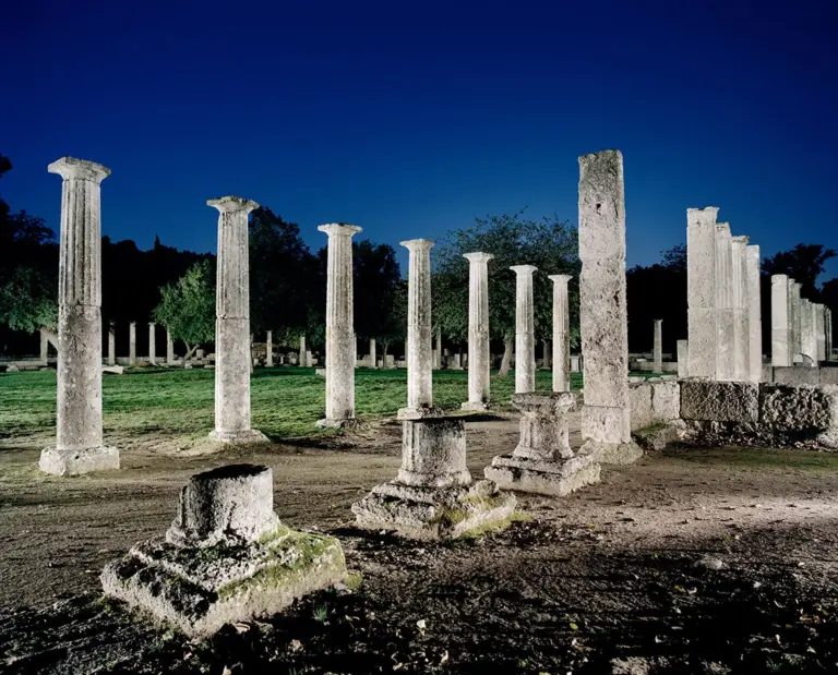 The Palaestra in ancient Olympia in Greece