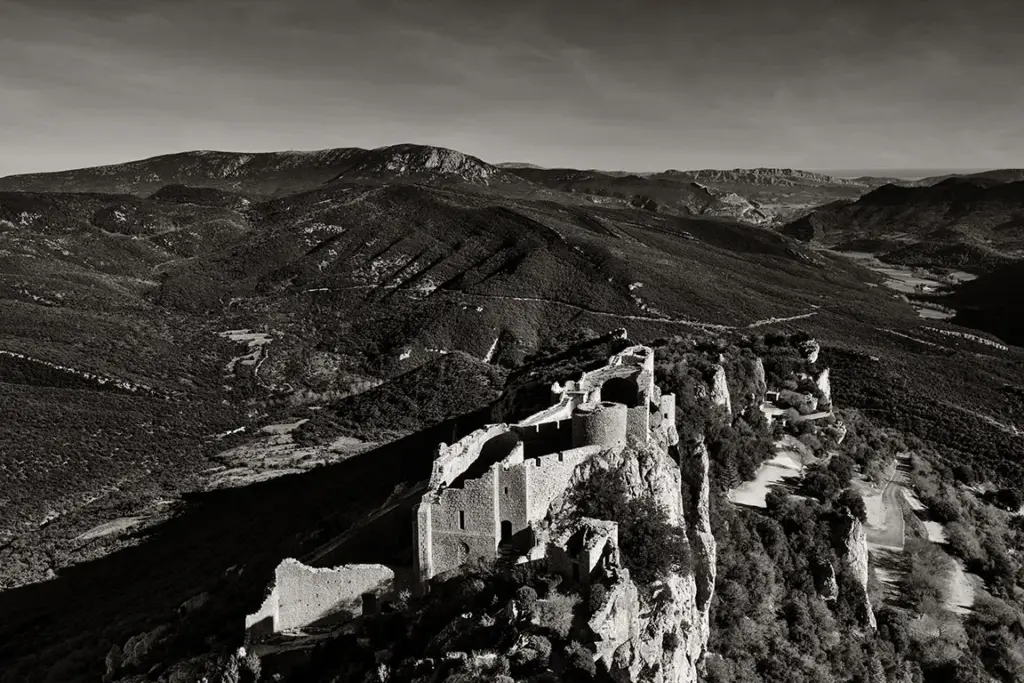 Cathar castle Peyrepertuse, France