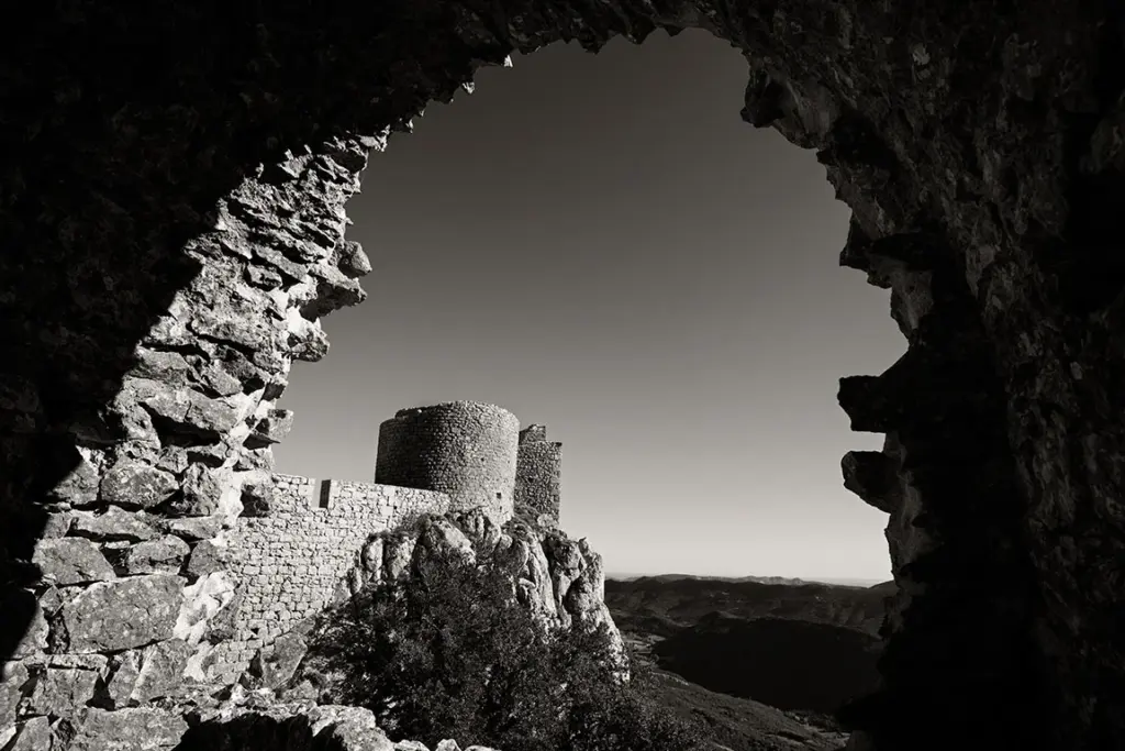 Cathar castle Peyrepertuse, France