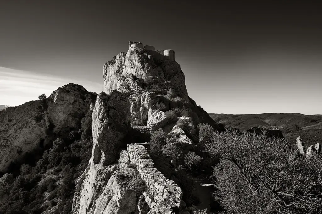 Cathar castle Peyrepertuse, France