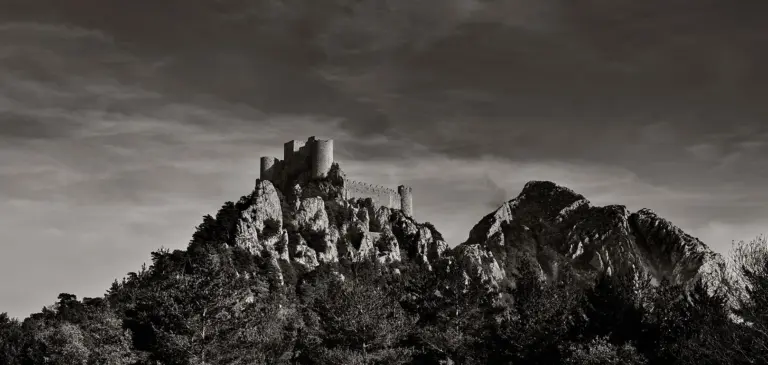Cathar castle Puilaurens, France