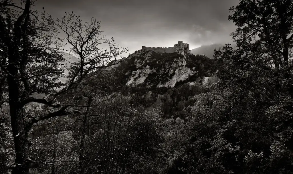Cathar castle Puilaurens, France