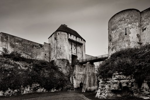Castle of Caen. The gate Porte des Champs
