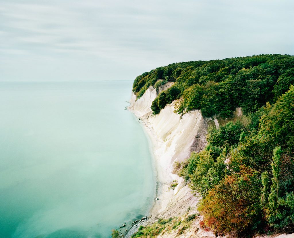 Kreideküste der Insel Rügen, Ernst-Moritz-Arndt Sicht auf die Ostsee.