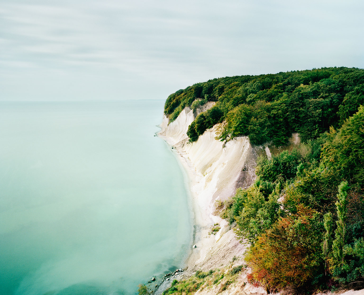 Kreideküste der Insel Rügen, Ernst-Moritz-Arndt Sicht auf die Ostsee.