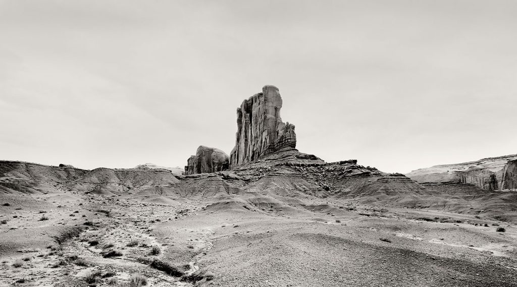 Monument Valley and the rock formation "Elephant Butte".