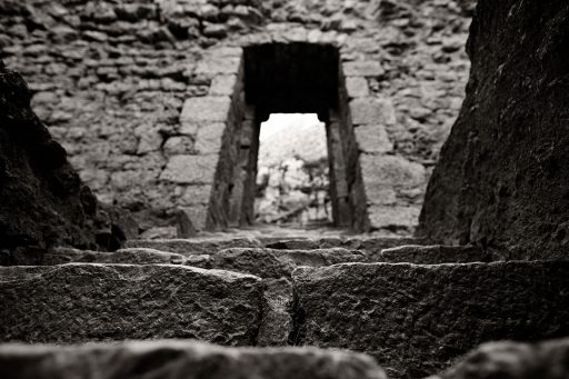 Cathar castle Peyrepertuse, France.