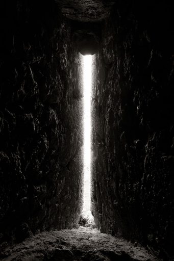 Window, Cathar castle Peyrepertuse, France