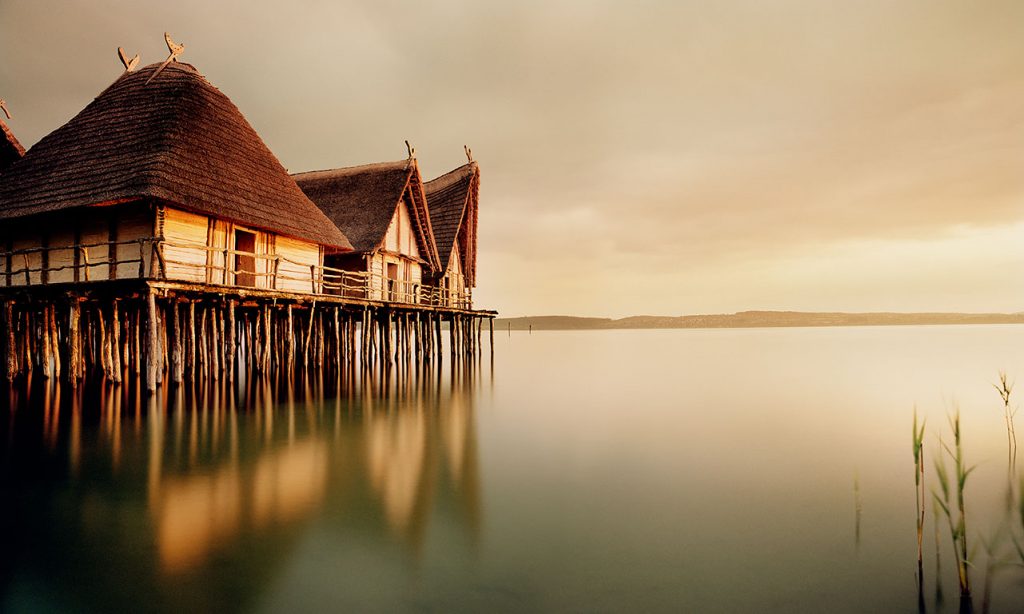 Pfahlbaumuseum von Unteruhldingen am Bodensee.