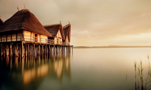 Pfahlbaumuseum von Unteruhldingen am Bodensee.