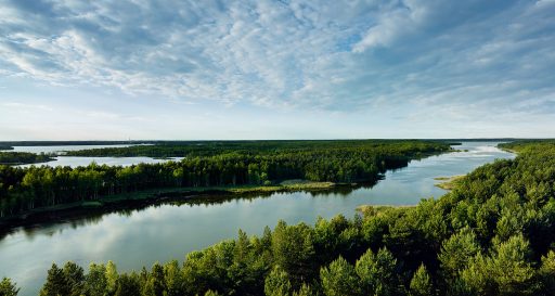 Senftenberger See im Lausitzer Seenland.